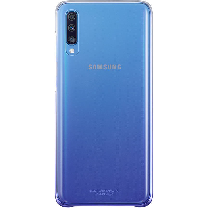 Coque rigide violette et transparente Evolution Samsung pour Galaxy A7