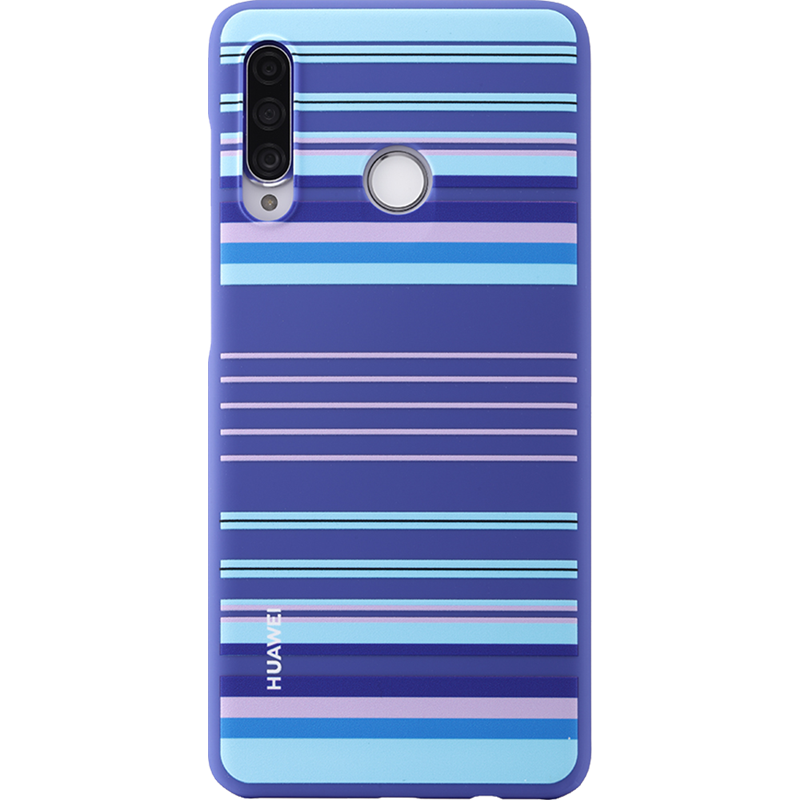 Coque semi-rigide bleue Huawei pour P30 Lite