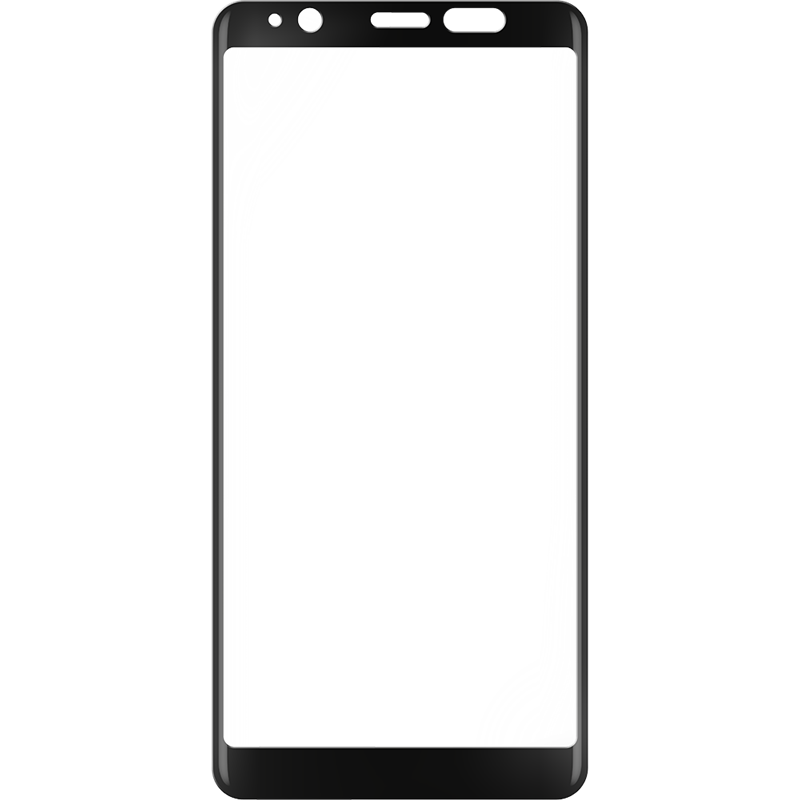 Image secondaire de Protège-Écran contour noir en verre trempé pour Wiko Y60