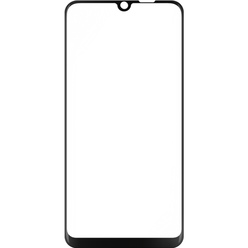 Image secondaire de Protège-Écran contour noir en verre trempé pour Wiko View 3