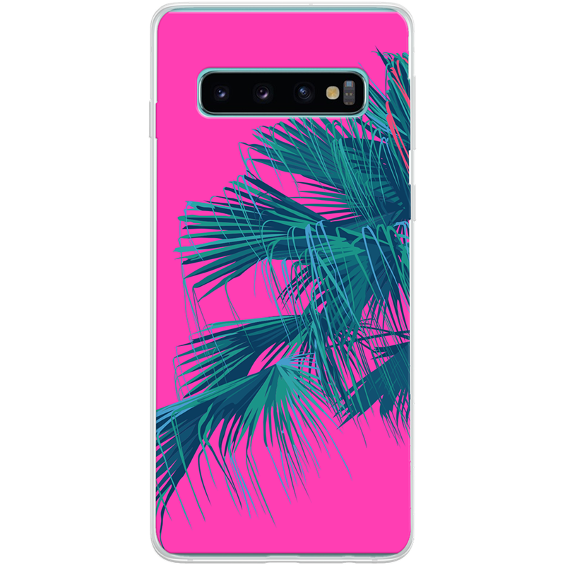 Coque rigide Fushia Jungle pour Samsung Galaxy S10 