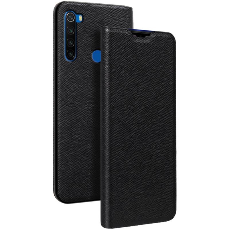 Etui Folio Xiaomi Redmi Note 8T Noir - Porte-carte intégré Bigben