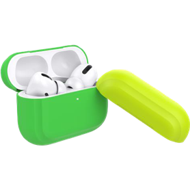 Coque Silicone Verte Fluo pour Airpods Pro Puro