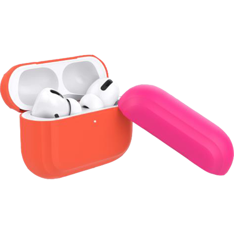 Coque Silicone Orange Fluo pour Airpods Pro Puro