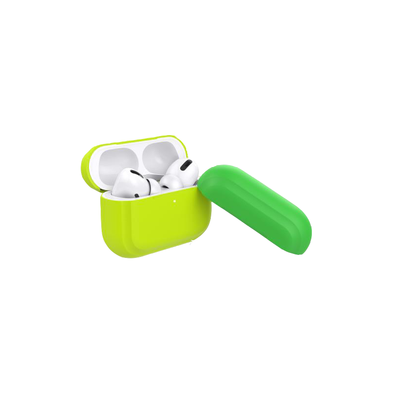 Coque Silicone Jaune Fluo pour Airpods Pro Puro