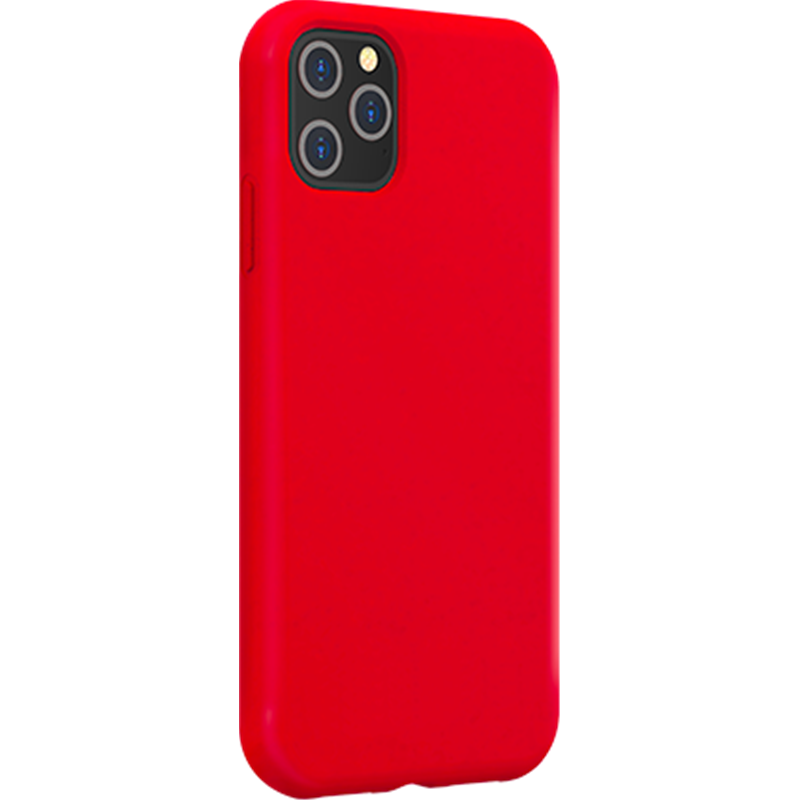 Image secondaire de Coque Silicone SoftTouch Rouge pour iPhone 12 Pro Max Bigben