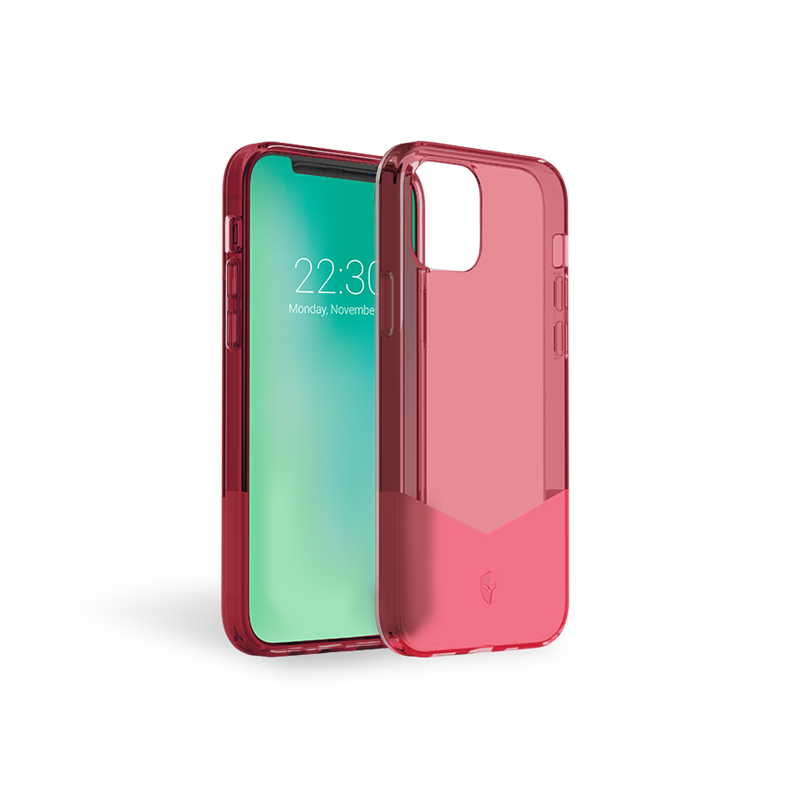 Coque Renforcée iPhone 12 / 12 Pro PURE Rouge - Garantie à vie Force C