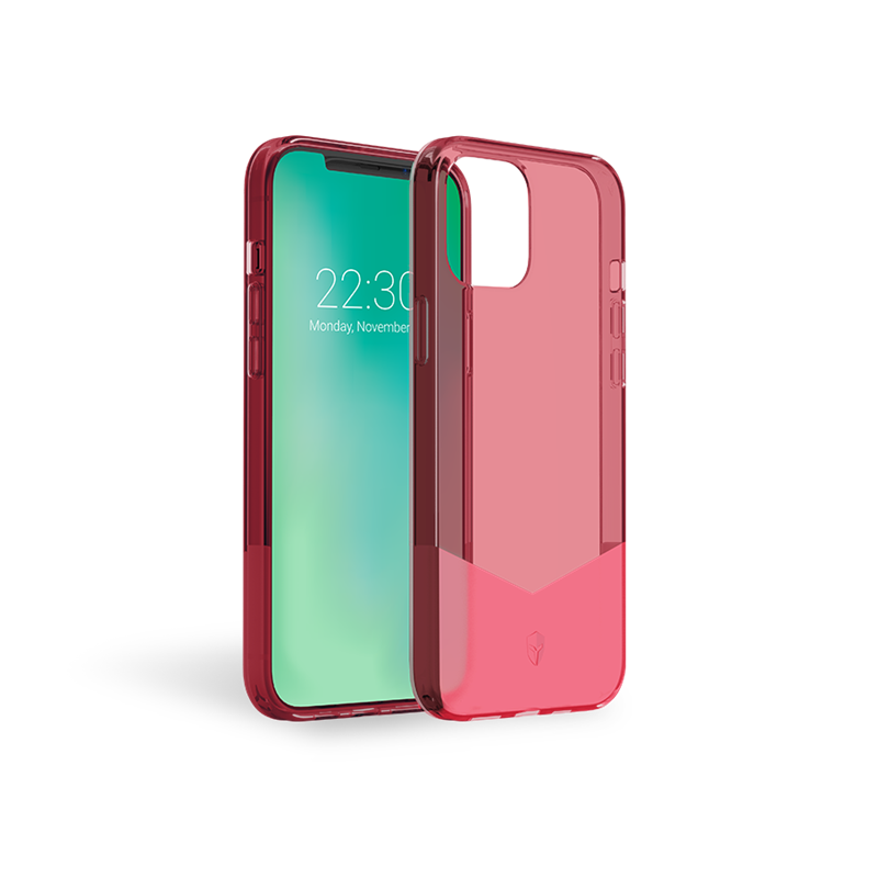 Coque Renforcée iPhone 12 Pro Max PURE Rouge - Garantie à vie Force Ca