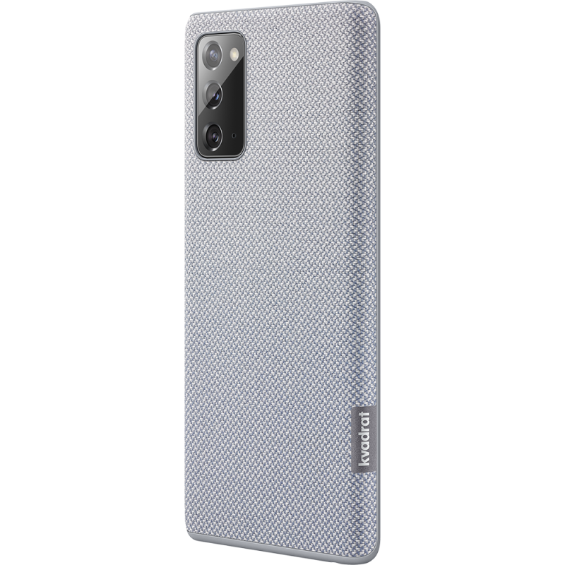 Image secondaire de Coque Kvadrat en plastique recyclé Grise pour Samsung G Note 20 Samsun