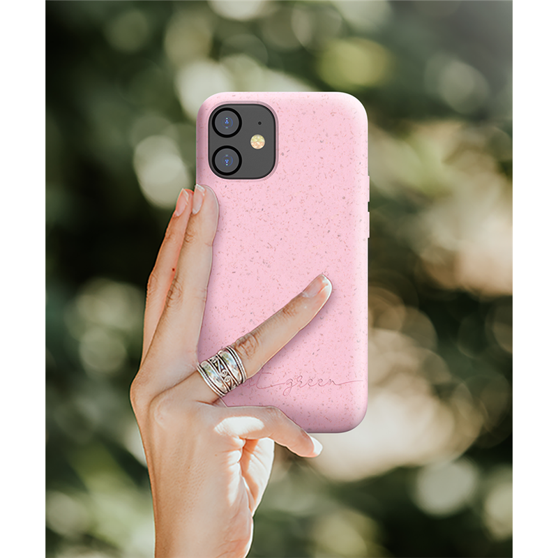 Image secondaire de Coque Apple iPhone 12 mini Natura Baby Pink - Eco-conçue Just Green