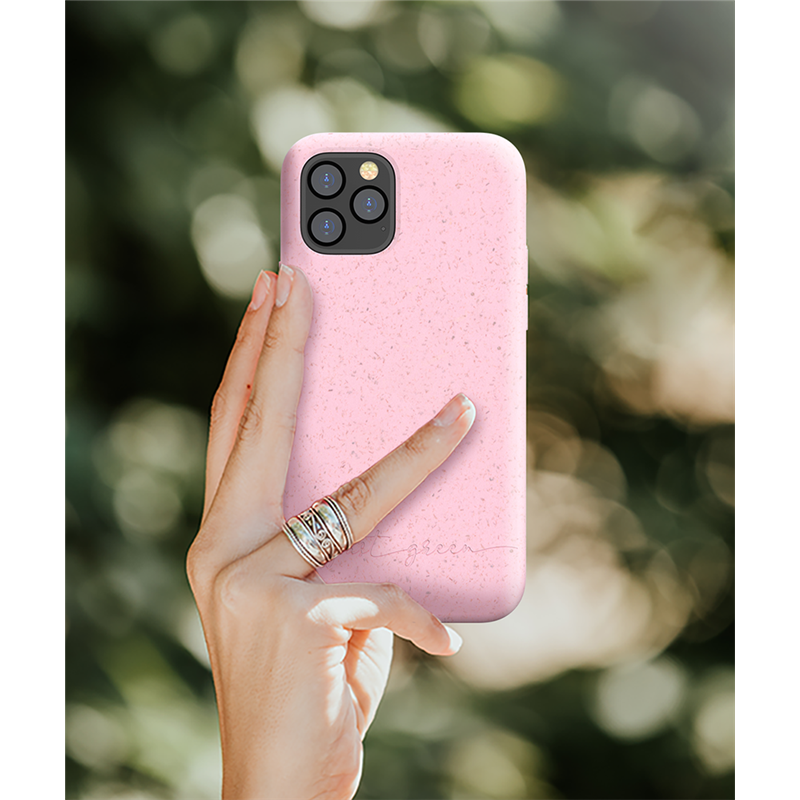 Image secondaire de Coque Apple iPhone 12 / 12 Pro Natura Baby Pink - Eco-conçue Just Gree