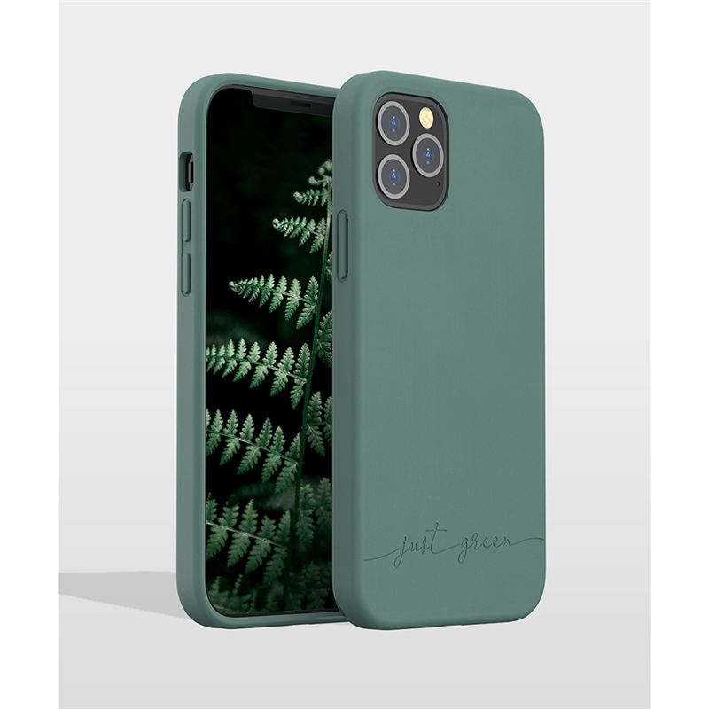 Coque Apple iPhone 12 / 12 Pro Natura Night Green - Eco-conçue Just Gr