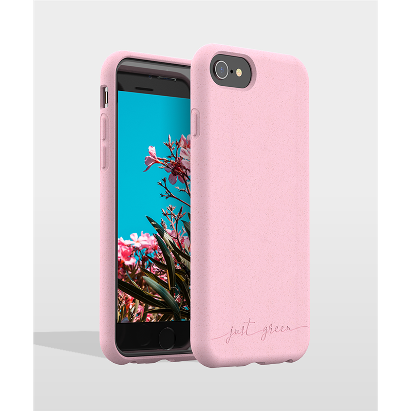 Coque Apple iPhone SE 2022/SE/8/7/6S/6 Natura Baby Pink - Eco-conçue J