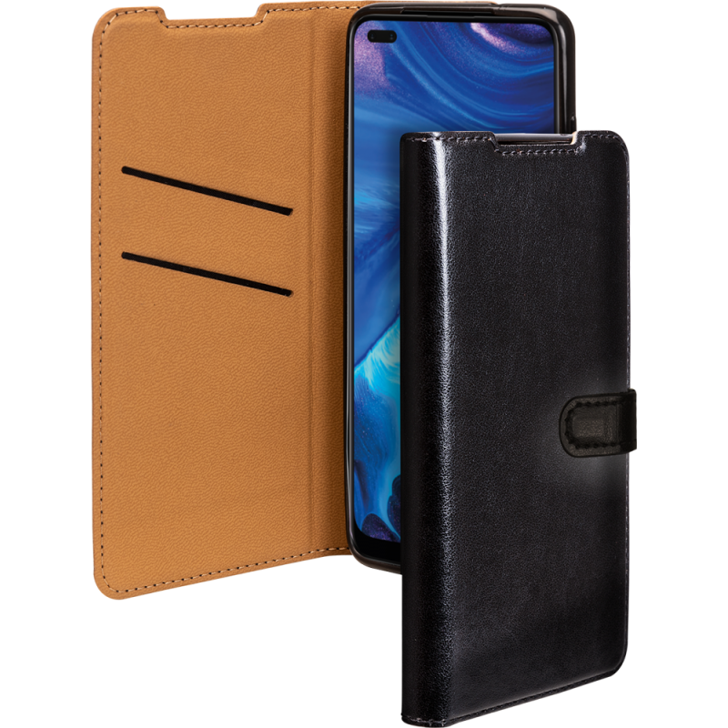 Etui Folio Wallet Oppo Reno 4Z Noir - Fermeture avec languette aimanté