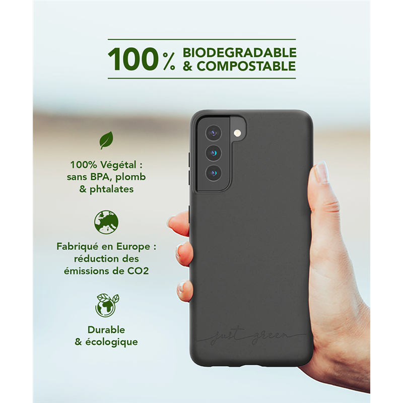 Image secondaire de Coque Samsung G S21+ 5G Natura Noire - Eco-conçue Just Green