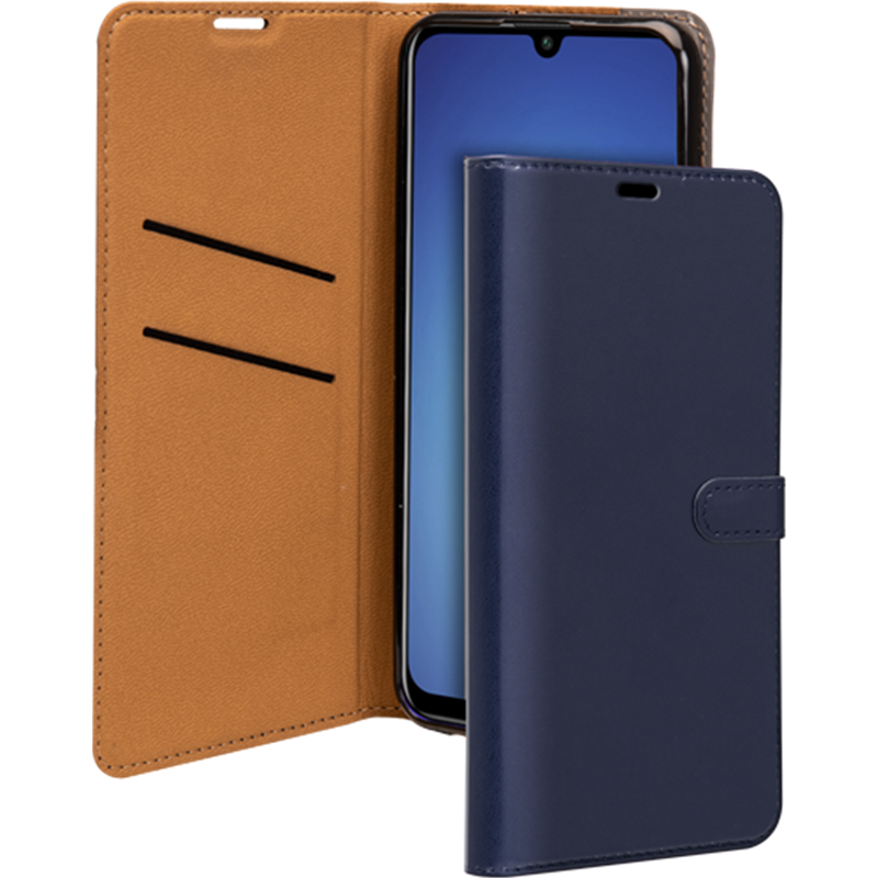 Etui Folio Wallet Huawei P Smart 2021 Bleu Marine - Fermeture avec lan