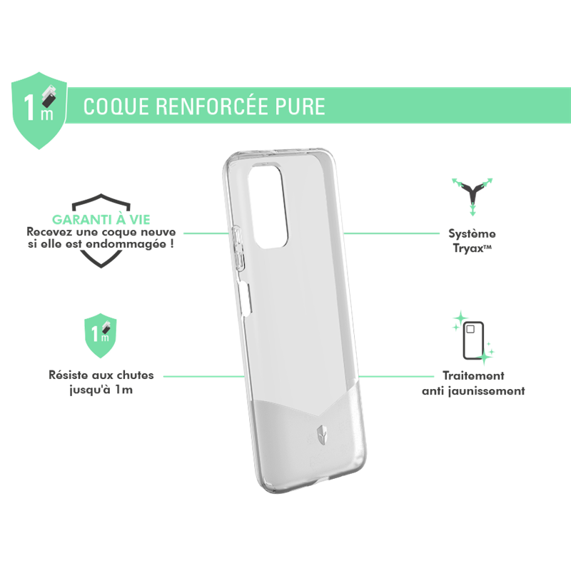 Image secondaire de Coque Renforcée Xiaomi Redmi 9T PURE Transparente - Garantie à vie For