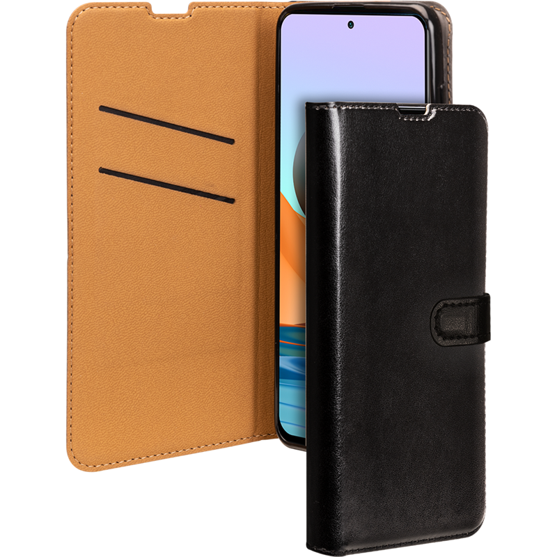 Etui Folio Wallet Xiaomi Redmi Note 10 Pro Noir - Fermeture avec langu