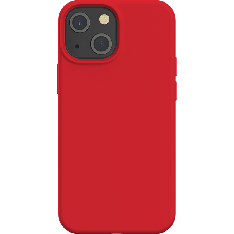 Image secondaire de Coque Silicone SoftTouch Rouge pour iPhone 13 mini Bigben