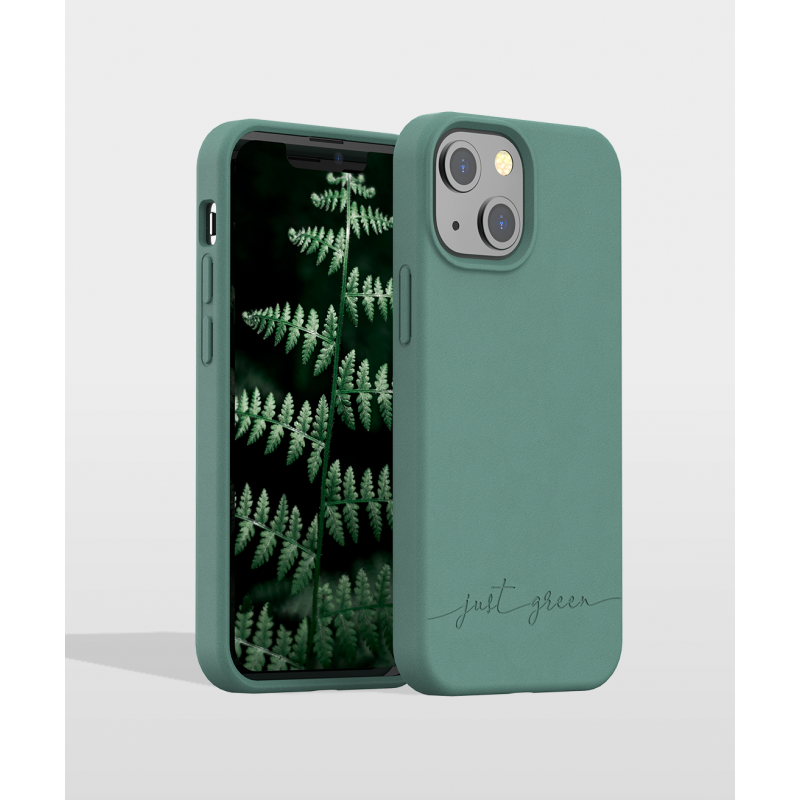 Coque Apple iPhone 13 mini Natura Night Green - Eco-conçue Just Green