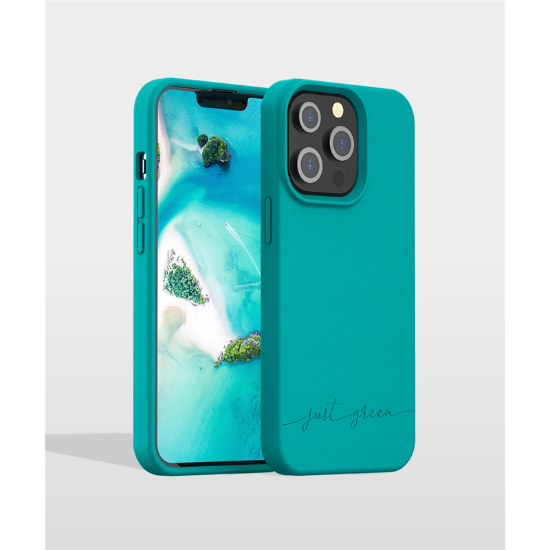 Coque Apple iPhone 13 Pro Natura Blue Lagoon - Eco-conçue Just Green