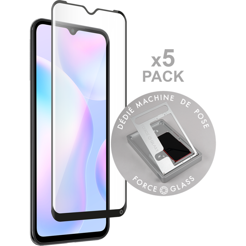 Pack de 5 Protège écrans Xiaomi Redmi 9A Original - Garanti à vie - Po