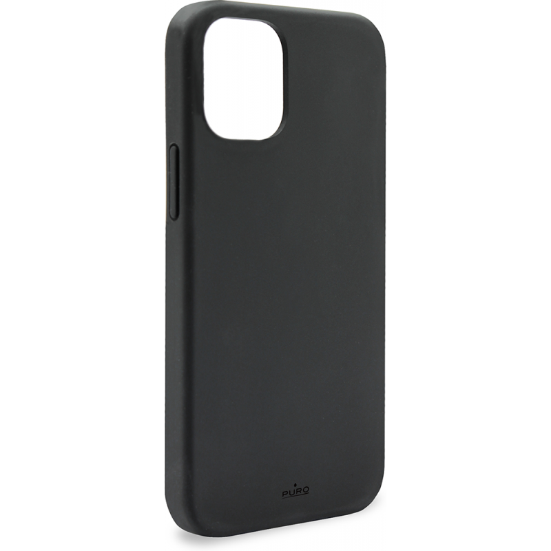 Coque Silicone Icon Noire pour iPhone 13 mini Puro