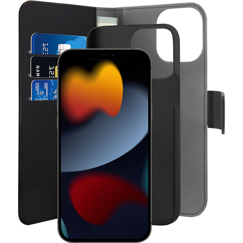 Image secondaire de Folio Coque Magnétique 2 en 1 Noir pour iPhone 13 Pro Puro