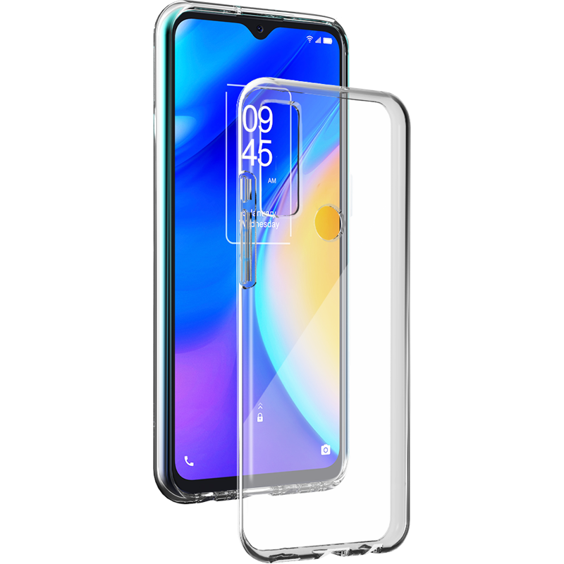 Coque TCL 20 SE Souple Transparente Noire Bigben