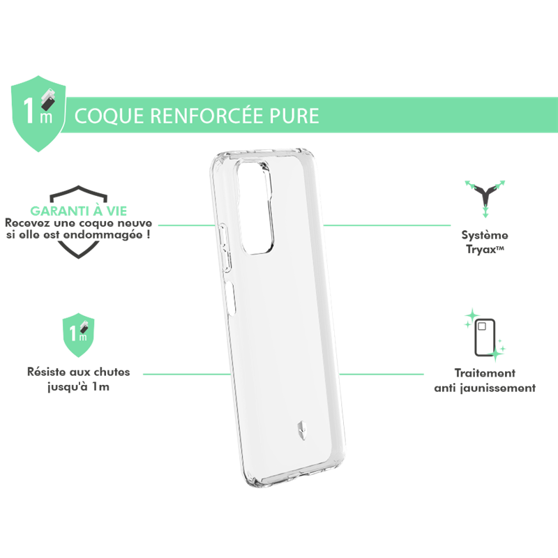 Image secondaire de Coque Renforcée Xiaomi Redmi Note 11S 4G PURE Transparente - Garantie 