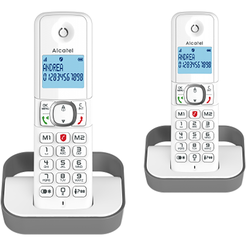 Pack de 2 DECT Sans fil F860 Duo Gris TCL