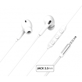Ecouteurs Jack 3.5mm Intra-auriculaire Garanti à vie Conception renfor