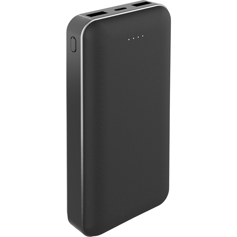 20000Mah Power Delivery 20W USB A+A+C Noir - 30% Plastique recyclé Big