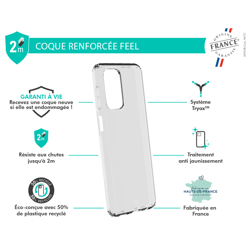 Image secondaire de Coque Renforcée Samsung G A23 5G FEEL Origine France Garantie Transpar