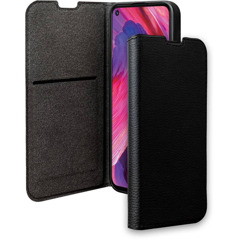 Etui Folio Wallet Oppo A54 5G/A74 5G Support vidéo Noir - 65% Plastiqu