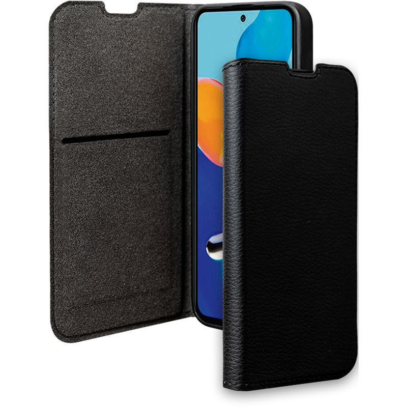 Etui Folio Wallet Xiaomi Redmi Note 11 Pro 4G/5G Support vidéo Noir