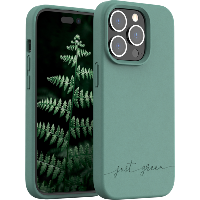 Coque Apple iPhone 14 Pro Natura Night Green - Eco-conçue Just Green