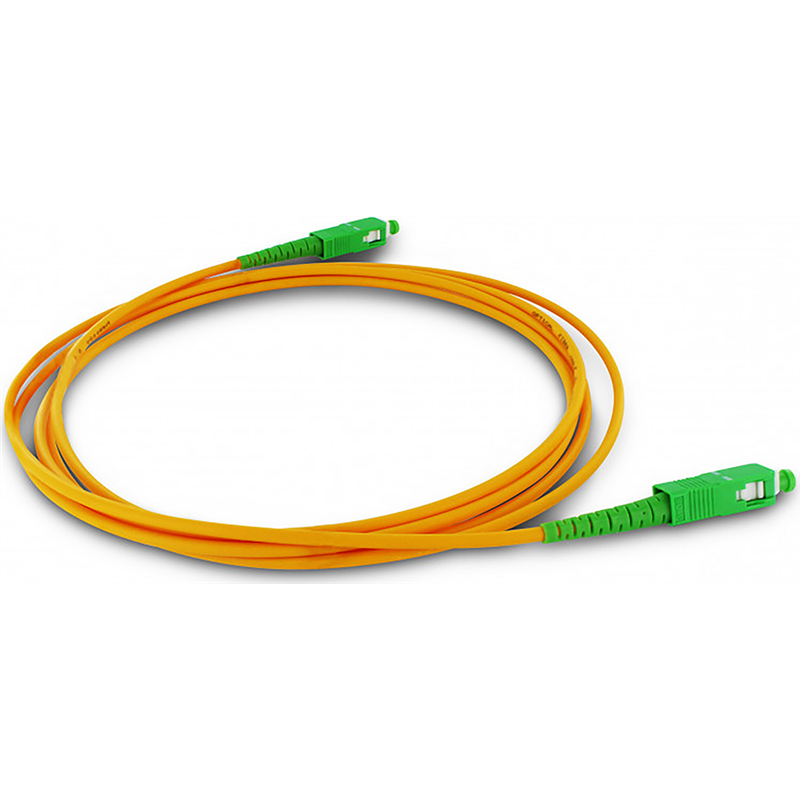 Câble Fibre Optique Monomode 2m Orange et vert Metronic