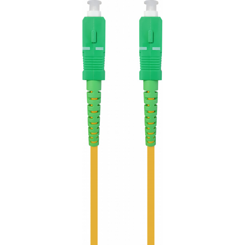 Image secondaire de Câble Fibre Optique Monomode 2m Orange et vert Metronic