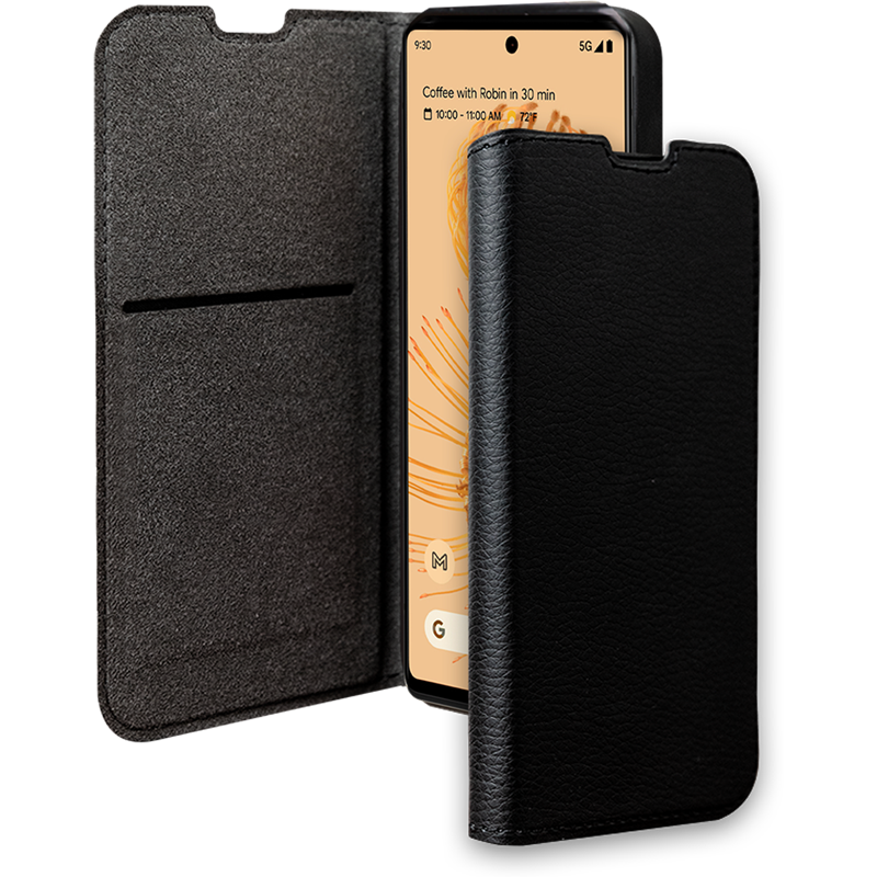 Etui Folio Wallet Google Pixel 7Pro Support vidéo Noir - 65% Plastique