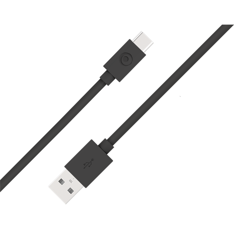 Câble USB A/USB C 1,2m Noir - 3A - 100% Plastique recyclé Bigben