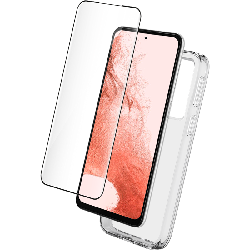 Pack G S23+ 5G Accessoires Coque Transparente + Verre trempé Bigben