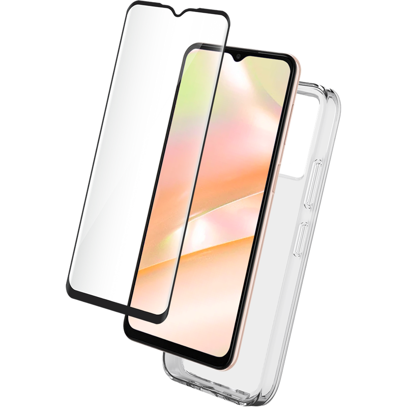 Pack C33 Accessoires Coque Transparente + Verre trempé Bigben