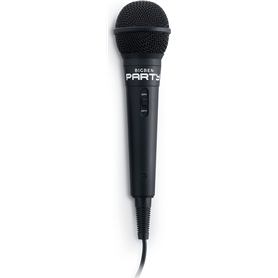 Microphone Filaire Jack 6.3mm Karaoké Noir Party