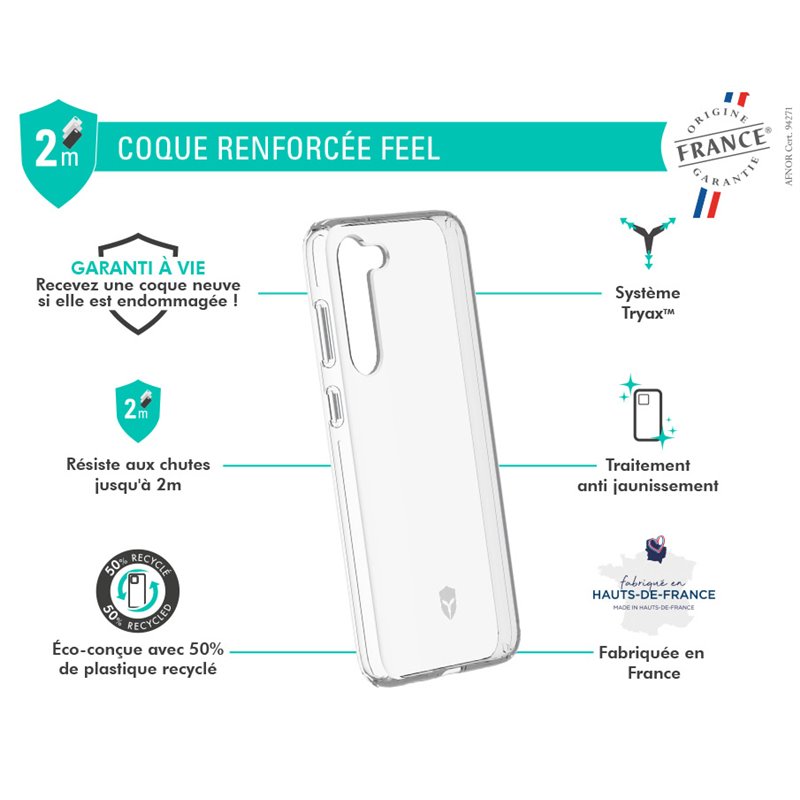 Image secondaire de Coque Renforcée Samsung G S23+ 5G FEEL Origine France Garantie Transpa