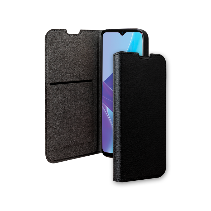 Etui Folio Wallet Oppo A57 / A57S Support vidéo Noir - 65% Plastique r