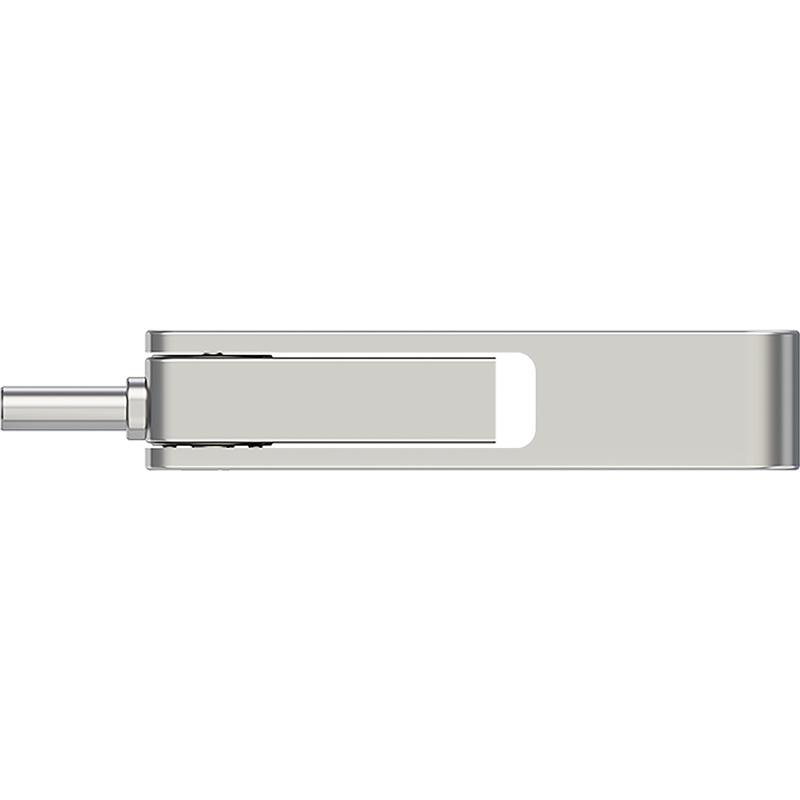 Image secondaire de Clé OTG USB 3.2 64GB USB C & USB A Métal argent PNY