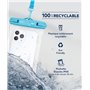 Pochette Etanche IPX8 Universelle Bleu - Entièrement recyclable Just G