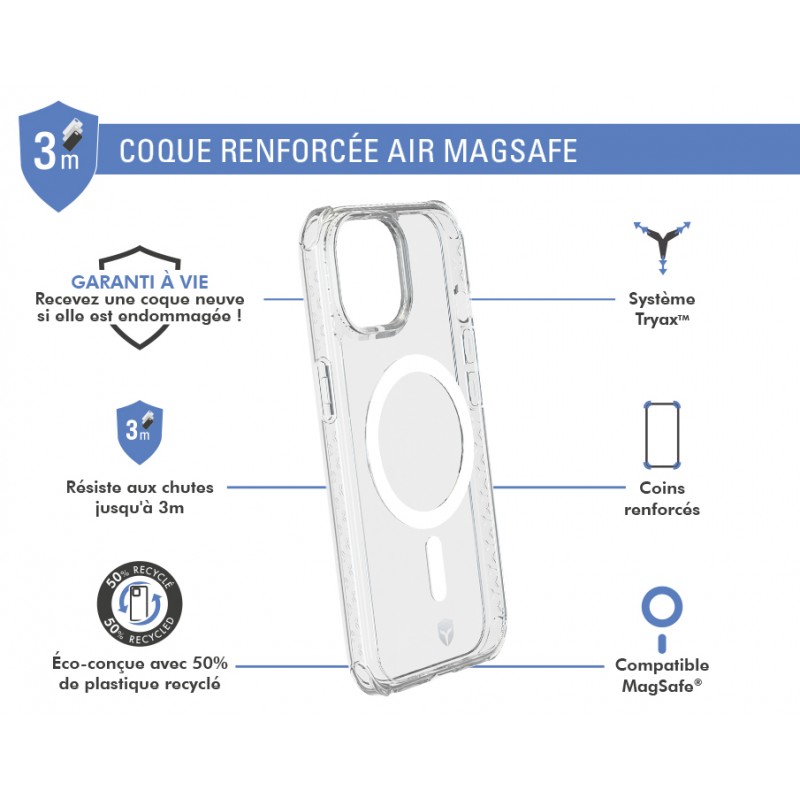 Image secondaire de Coque Renforcée iPhone 15 Plus AIR Compatible MagSafe Transparente - G