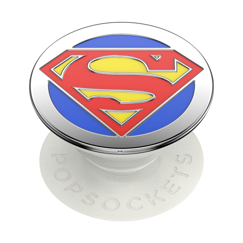 Pop Grip Enamel Superman Blanc Popsockets